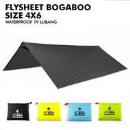 TENDA Flysheet Ultralight Waterproof Size 4x6 Meters BOGABOO - Flysheet Safetytenda - Roof Tent