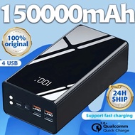 Power Bank 150000mAh Intelligent Digital Display LED Light 3 Input 4 Output Fast Charging PowerBank