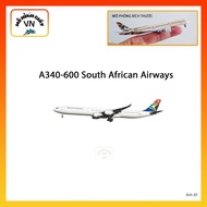 [1:400] Airbus A340-600 South African Airways Assembly Paper Model - MohinhgiayVN