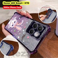 Casing Honor 400 Smart 400Smart 5G Casing Honor X7D X7 d Case Soft Shining Shockproof Glitter Back C