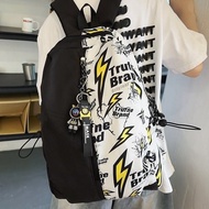 Waterproof Graffiti Backpack High-Capacity Casual Travel Fashion Bag