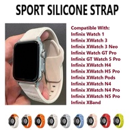 Soft Sport Silicone Strap Band for Infinix Watch 1 XWatch 3 3 Neo GT Pro GT Watch 5 Pro H4 H5 Pro Po