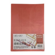 E310-015 Transparent File Case 12 Pcs (Red) [Big Buyer]