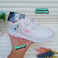 SEPATU ANAK PEREMPUAN ANDO MINICORN HITAM FUCHIA PUTIH FUCHIA SIZE 25-36/ SEPATU KARAKTER UNICORN KU