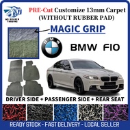 BMW 5 Series F10 2009 - 2017 13MM Magic Mat/ Magic Grip Car Floor Mat Carpet Carpet Car Kereta Karpe