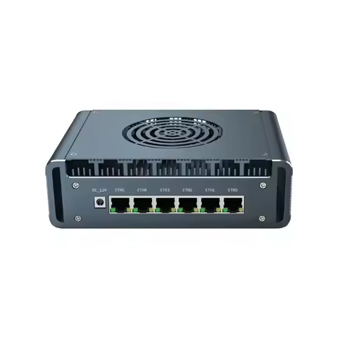 6x2.5G LAN Intel I226-V I7 13620H I3 1215U N100 Firewall Mini PC DDR5 NVMe Proxmox PfSense OPNsense 