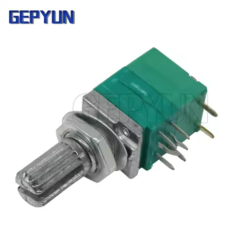 5pcs RK097GS 8PIN 10K 50K B10K B50K RK097G with a switch audio shaft 15mm amplifier sealing potentio