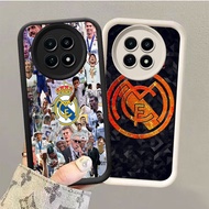 GK-76 Real Madrid logo Black and white silicone Casing for Realme Narzo 12X 13 C65 12 70 70Pro5G Plu