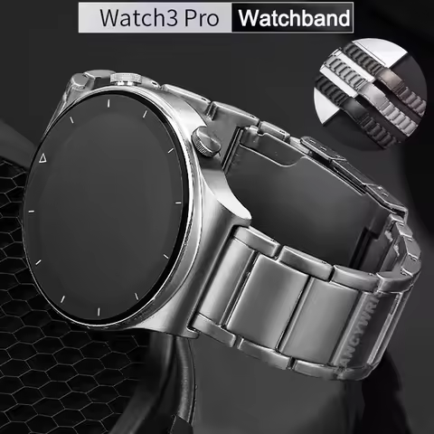Titanium Metal Strap for Huawei Watch 3 Band GT 2 Pro GT2 22mm Luxury Steel Band for Samsung Watch 3