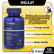Trace, Shilajit 1000mg, Boost Energy and Brain Heath, Men's Health Supplement, 150 capsules