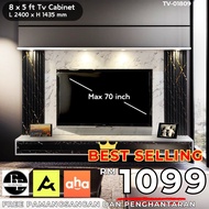 [EE LIFE DESIGN]  8 KAKI TV KABINET / 8ft x 5ft Tv Series / 8 FT Tv CABINET  [ FREE INSTALLATION ]