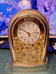 นาฬิกาตั้งโต๊ะ Citizen สีทอง นำเข้ามือสองญี่ปุ่น