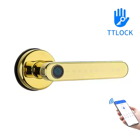 TTLock APP Smart Remote Control Fingerprint Password Single Latch Dead Bolt Lock For Indoor Used