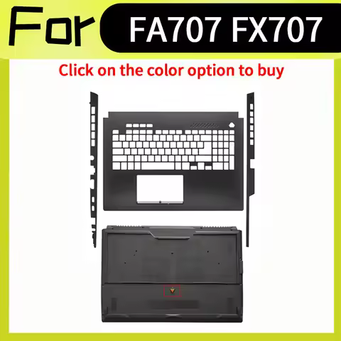 Black Laptop Accessorie For TUF F17 FX707ZM FA707 FX707 FX707Z Replacement Housing Case