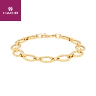 HABIB Oro Italia 916 Yellow Gold Bracelet GW42020123