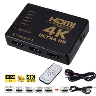 5x1 HDMI Switch Splitter 5 Input 1 Output 4K 2K Video Switcher with Remote