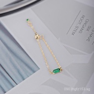 14K Gold Jewelry30776Ring Jewelry Adjustable Green14k Gold  Soft Ring Four-Claw Gold Bead TBEH