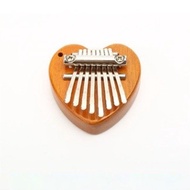 8 Keys Mini Kalimba Transparent Heart  Acrylic Thumb Piano Acoustic Finger Piano Music Instrument