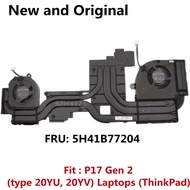New N20E N20P CPU Cooling Fan Heatsink Cooler Radiator For Lenovo ThinkPad P17 Gen 2 Laptop FRU 5H41