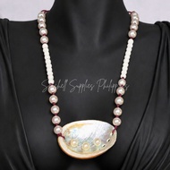 Pearl Abalone Shell Necklace