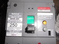 全新 日本 松下電工 國際牌 BKW-250 漏電斷路器  AC100-200V 100-200-500mA