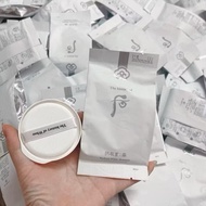 Cushion Whoo powder core, white, whitening, sun protection, good coverage, thin, smooth, beautiful, 