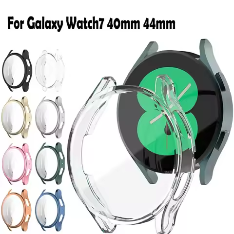 Case For Samsung Galaxy Watch 7 40 44mm Screen Protector Soft TPU Full Coverage Protective Cover For