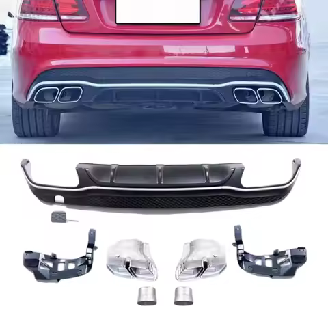 For Mercedes W207 C207 E Class Coupe E200 E250 E300 E350 2014-15 E63 AMG Style Rear Bumper Diffuser