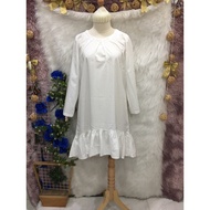 (D79)baby doll fishtail dress with 2 sleeves, Size S M