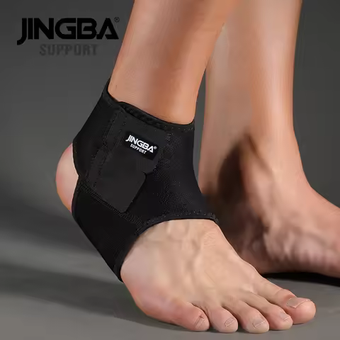 JINGBA SUPPORT 1PCS 3D Neoprene Adjustable Protective Ankle Support Protector Football Basketball An
