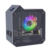 Mini Tower Kit for Raspberry Pi 5, Pi 5 Case with ICE Tower Cooler, 0.96'' OLED Module, GPIO 1 to 2