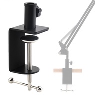 Adjustable Heavy Duty Metal Mic Stand Clamp for Mic Boom Arm, C-clamp Fits up to 2.28 inch / 5.8 cm 