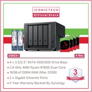 - x2 SSD Cache - Synology DS923+ 16G ECC IRONWOLF/PRO NAS | Pre Configured Nas | On-Site Installatio