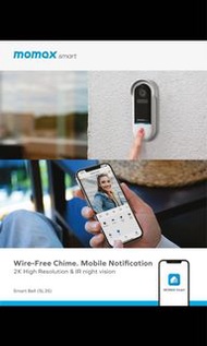MOMAX Smart Bell IoT security cam 智能視像門鈴 | SL3S 2K視象 門鈴 門鐘 cam