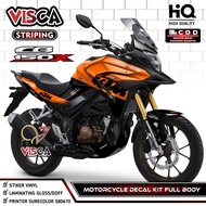CB 150 X Full Body Sticker - CB150X Decal - Cool CBX Striping Variations - CB 150X Fullbody Decal KT
