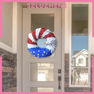 [Szluzhen3] 7 Month 4TH Wreath Window Hanging Artificial Wreath for