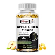 Alliwise Organic Apple Cider Vinegar Capsules + Digestive Enzymes &amp; Probiotics Fiber Supplement for Gut Health, Immune Support, Digestion &amp; Detox Cleanse