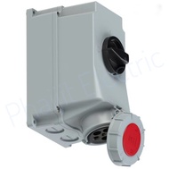 Haco 75352-6 ปลั๊กเสียบชนิดกันฝุ่น PCE IP67 สลับการติดตั้งซ็อกเก็ตที่เชื่อมต่อกันบนผนัง 63A 400V 5Pi