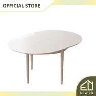 Newed Living Room Folding Oval Dining Table 110X110X75CM
