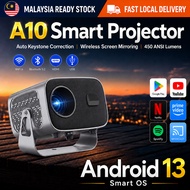 A10 Projector 4K Supported 360° Rotatable Auto Keystone Correction Home Theater Projector