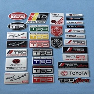 Suitable for TOYOTA TOYOTA Hilux Fortuner Vios Axia Myvi Decorative Sticker Innova TRD SPORTS Namepl