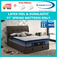 DREAMLAND DENIM 2 11-Inches Duralastic Spring mattress (Free Delivery + Free Pillows)