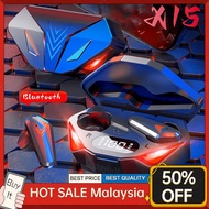 X15 TWS Wireless Earbuds Gaming Headsets Bluetooth Earphones LED Display Gaming Earbuds Noise Cancel