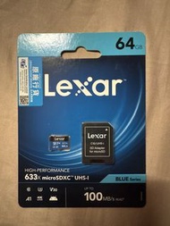 Lexar 633x microSDXC UHS-I 64GB 記憶卡