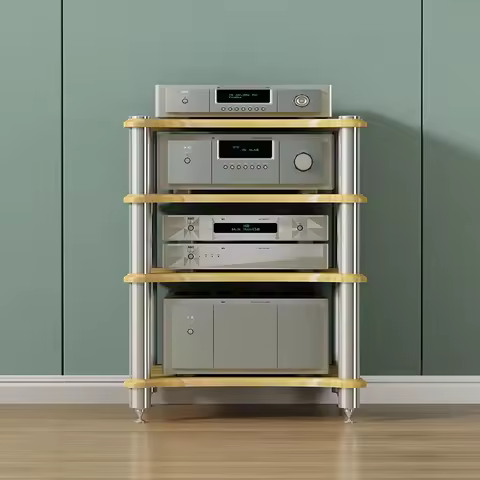 HIFI audio cabinet power amplifier cabinet audio rack speaker rack with shock absorber nail power am