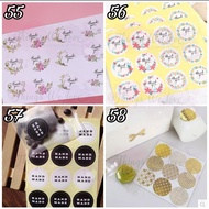 [SG SELLER] [FREE SHIPPING] Message Stickers Thank You Sticker Gift Handmade Cookie Wedding Christmas CNY