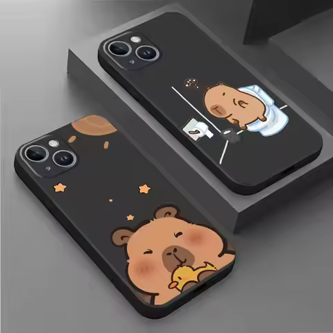 Cute Capybara Case for Samsung Galaxy Note 20 Ultra S9 S8 Plus Note 10 Plus S10 Note 9 8 S9 Plus Sil