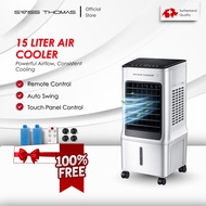 Swiss Thomas Air cooler Fan 15L with Remote Control (Free 4 Ice Pack) Strong Cold 3 Seed Fan (kipas 
