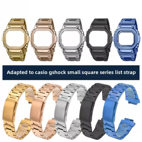 DW5600 Watch chain For Casio G-SHOCK GW-M5610 DW-5600 GW-B5600 case Men mod kit metal strap case sta