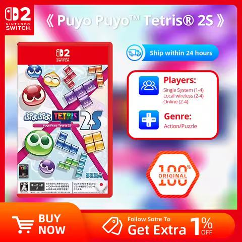 Nintendo Switch 2 Game Deals - Puyo Puyo Tetris 2S - Original Physical Game Card for Switch 2